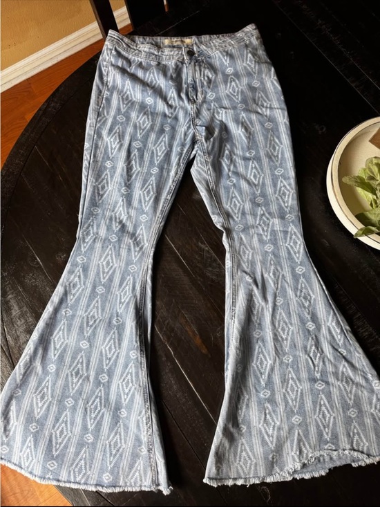 Rock & Roll Denim Denim - Rock and roll Aztec Print Flared Jeans